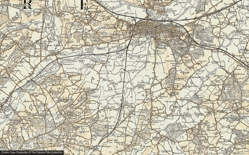 Old Map of Pingewood, 1897-1900 in 1897-1900