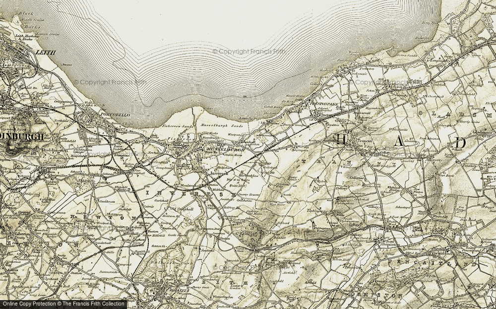 Old Map of Historic Map covering Barbachlaw in 1903-1904