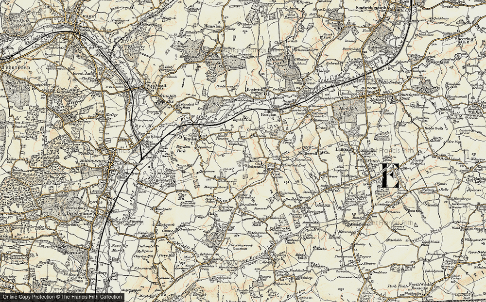 Old Map of Pinnacles, 1898 in 1898