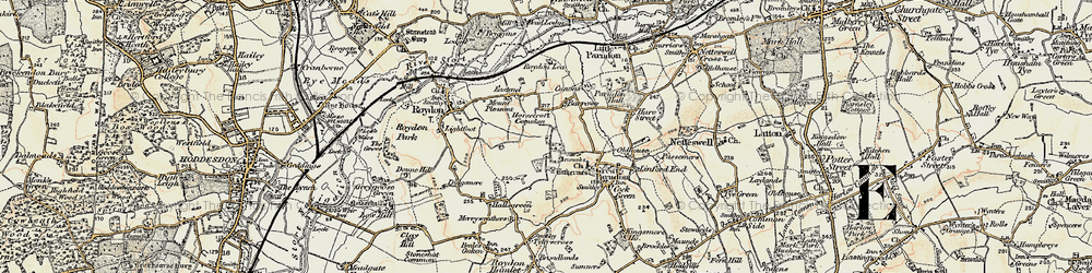 Old map of Pinnacles in 1898