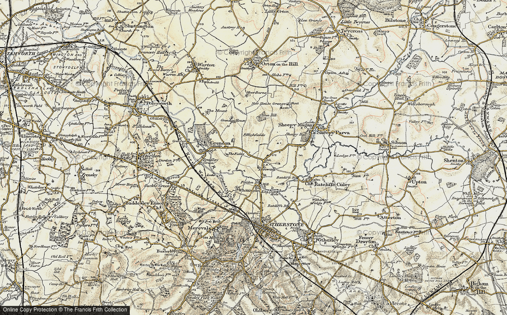 Old Map of Pinwall, 1901-1902 in 1901-1902