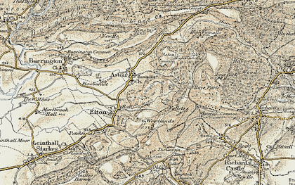 Old map of Woodlands in 1901-1903