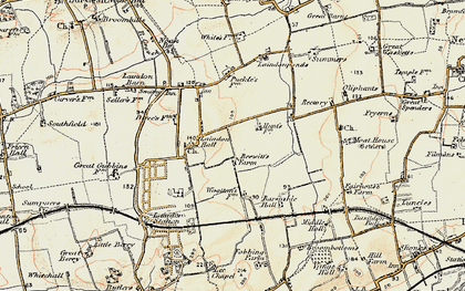 Old map of Gloucester Park in 1898