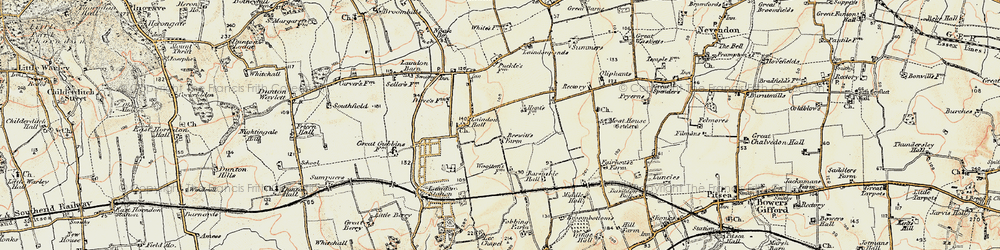 Old map of Gloucester Park in 1898