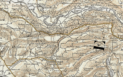 Old map of Pisgah in 1901-1903