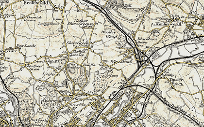 Old map of Pismire Hill in 1903