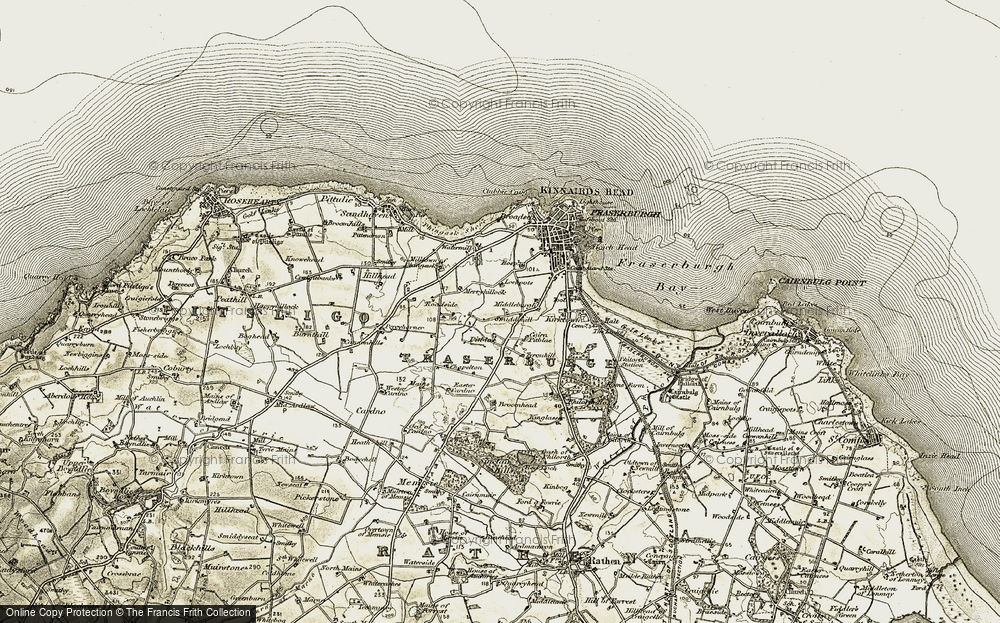 Old Map of Pitblae, 1909-1910 in 1909-1910