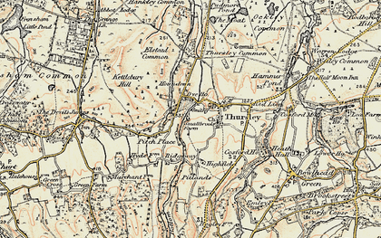 Old map of Truxford in 1897-1909