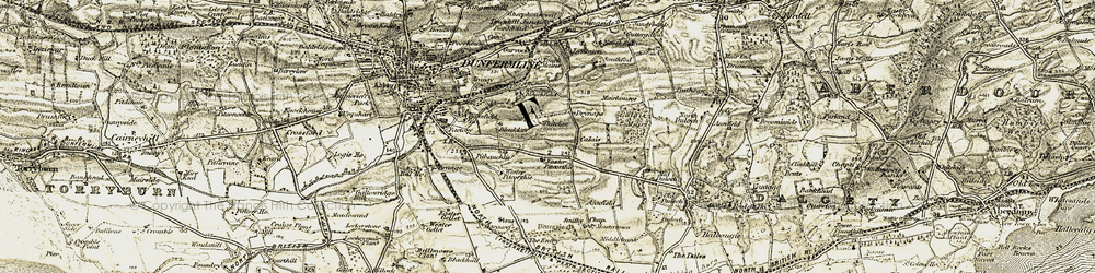 Old map of Pitcorthie in 1903-1906