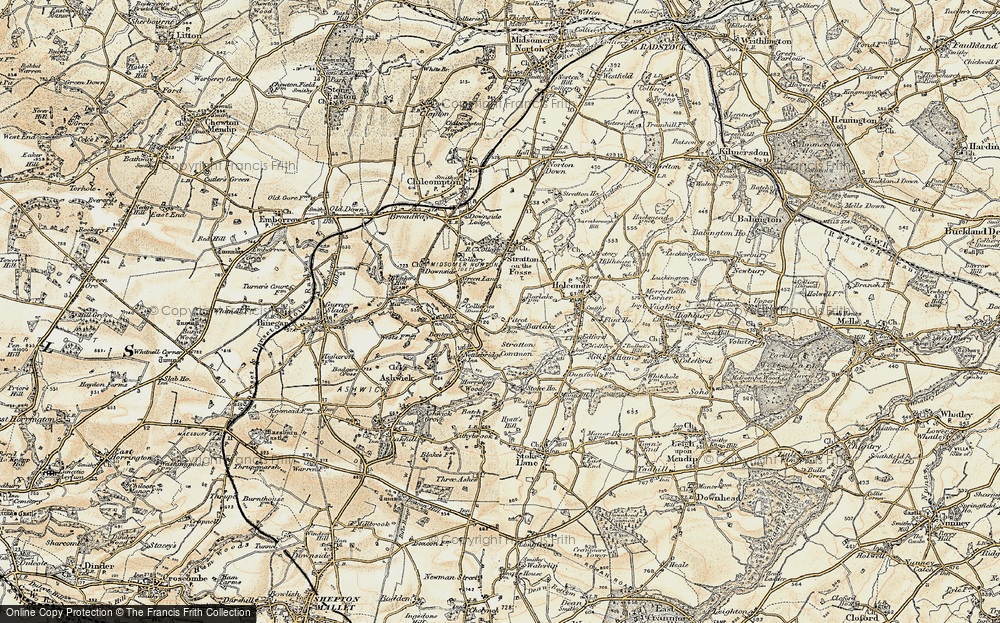 Old Map of Pitcot, 1899 in 1899