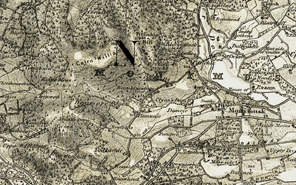 Old map of Brankinentum in 1908-1910