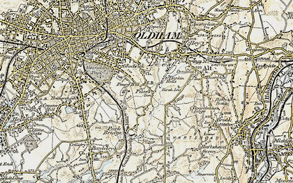 Old map of Pitses in 1903