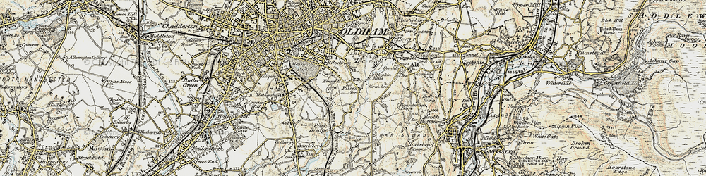 Old map of Pitses in 1903