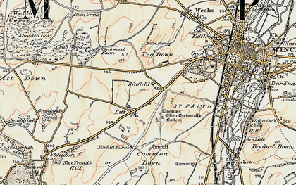 Old map of Pitt in 1897-1900