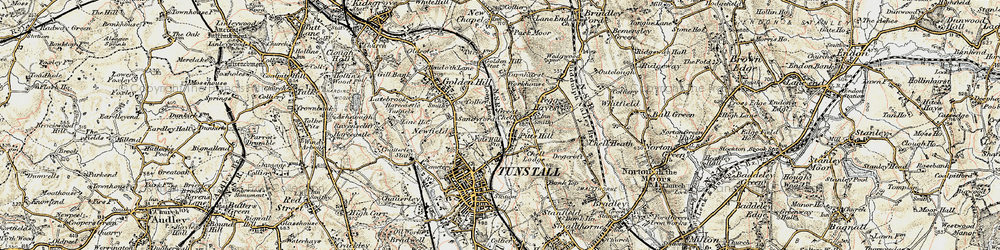 Old map of Pitts Hill in 1902