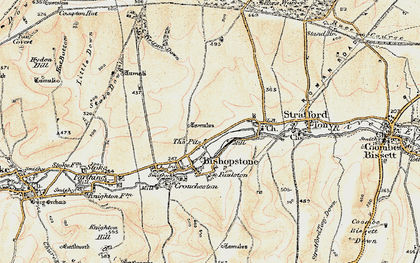 Old map of Windwhistle in 1897-1899