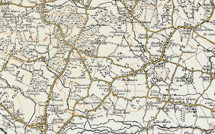 Old map of Pittswood in 1897-1898