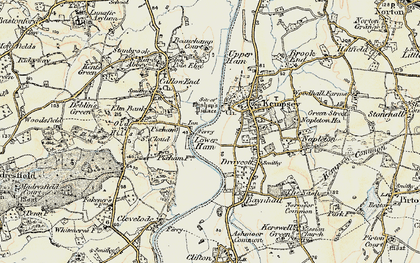 Old map of Pixham in 1899-1901