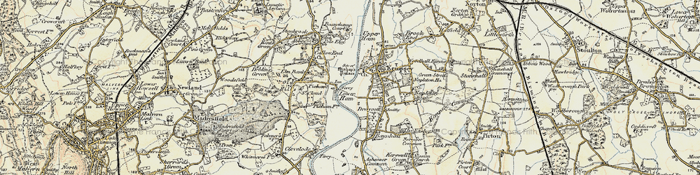 Old map of Pixham in 1899-1901