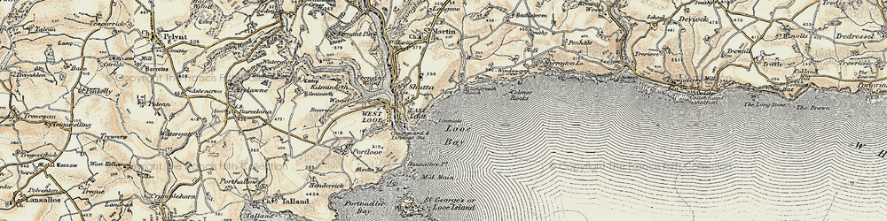Old map of Limmicks in 1900