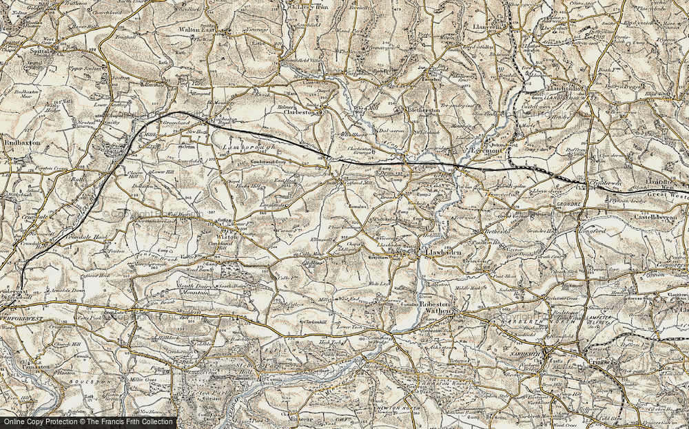 Old Map of Plain Dealings, 1901-1912 in 1901-1912