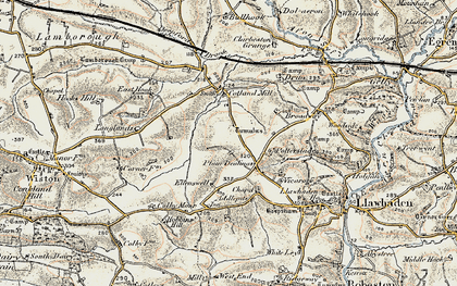 Old map of Plain Dealings in 1901-1912