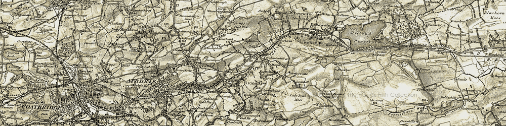 Old map of Airdriehill in 1904-1905