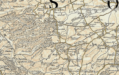 Old map of Plainsfield in 1898-1900