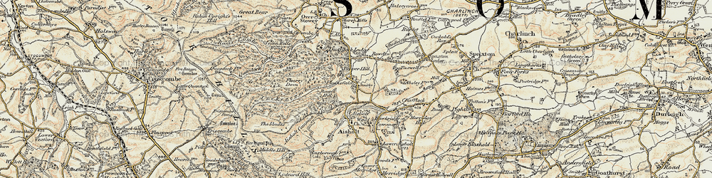 Old map of Plainsfield in 1898-1900