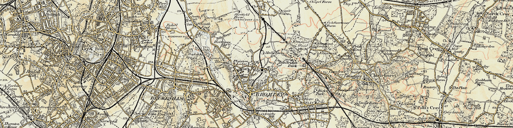 Old map of Plaistow in 1897-1902