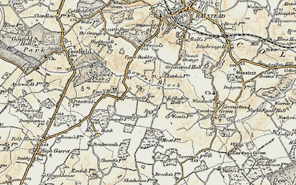 Old map of Plaistow Green in 1898-1899