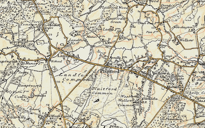 Old map of Plaitford in 1897-1909