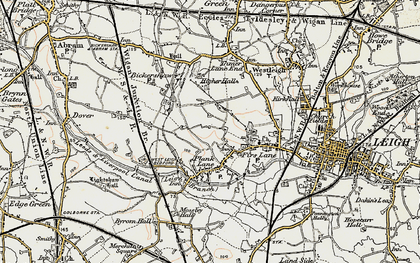Old map of Plank Lane in 1903