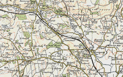 Old map of Plantation Bridge in 1903-1904