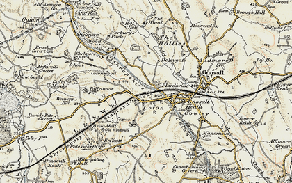 Old map of Plardiwick in 1902