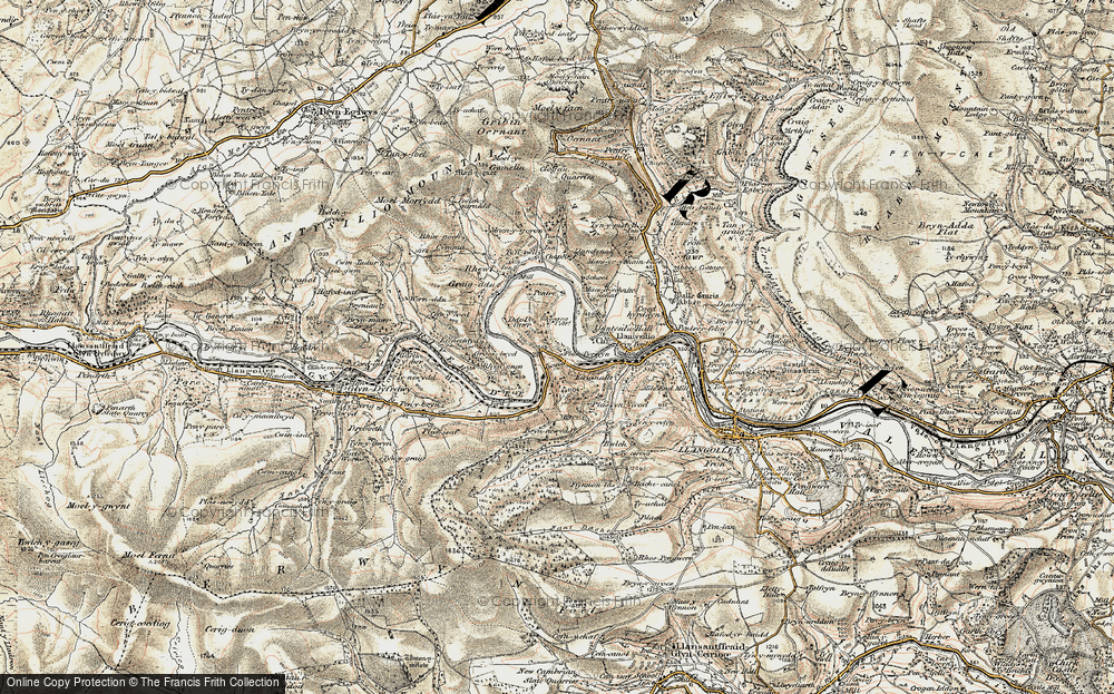 Old Map of Plâs Berwyn, 1902-1903 in 1902-1903