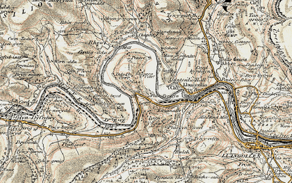 Old map of Plâs Berwyn in 1902-1903