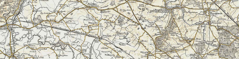 Old map of Plasau in 1902
