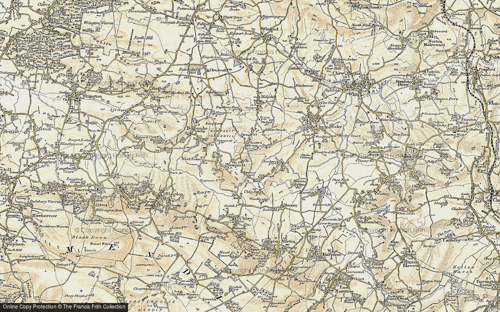 Old Map of Plaster's Green, 1899 in 1899