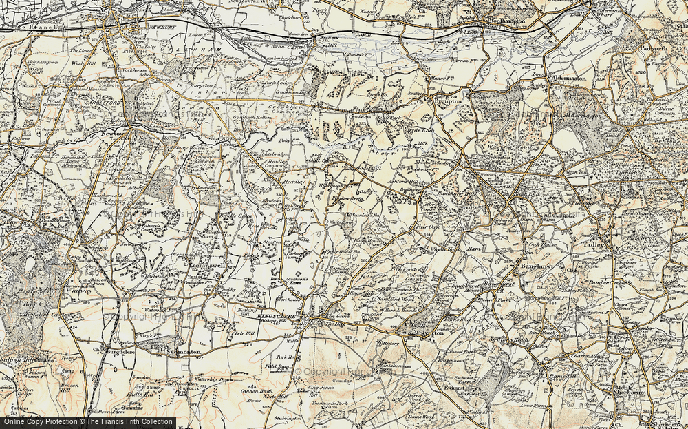 Old Map of Plastow Green, 1897-1900 in 1897-1900