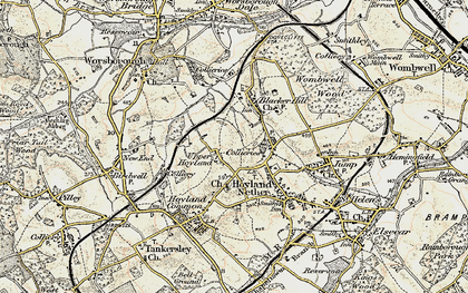 Old map of Platts Common in 1903