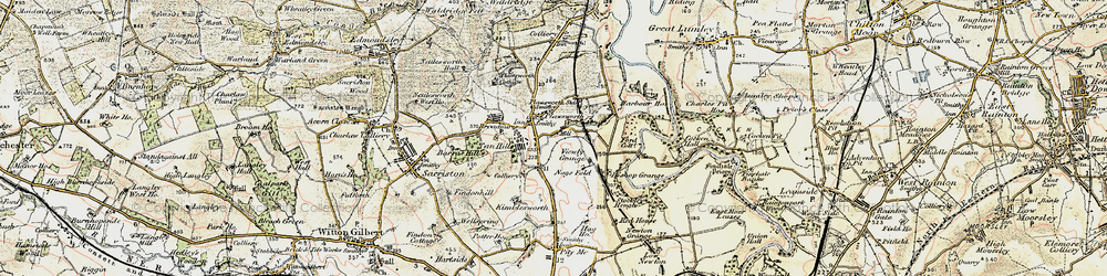 Old map of Plawsworth in 1901-1904