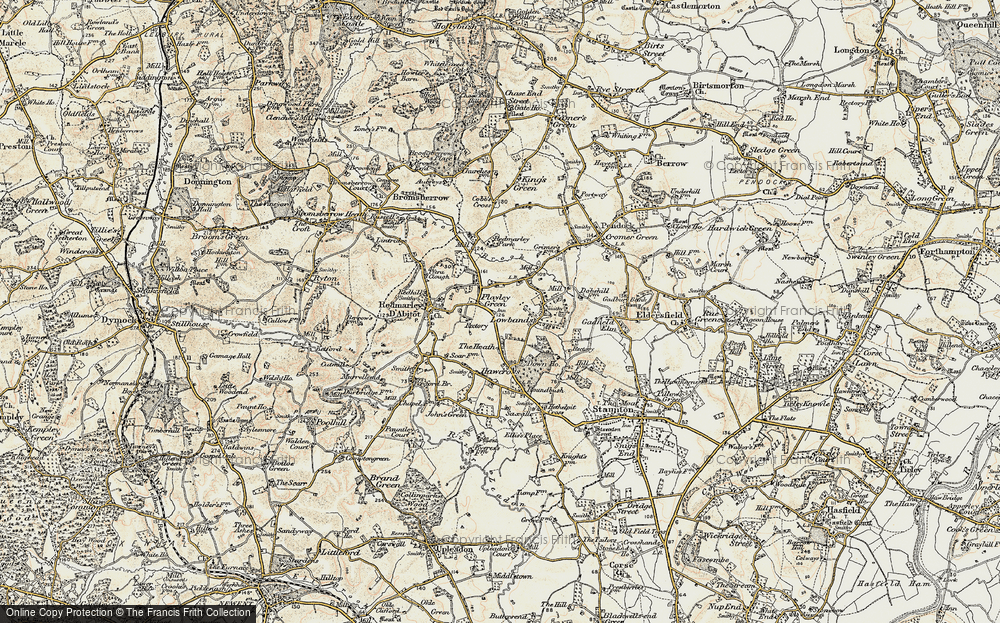 Old Map of Playley Green, 1899-1900 in 1899-1900