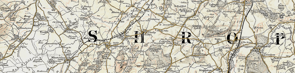 Old map of Broompatch in 1902
