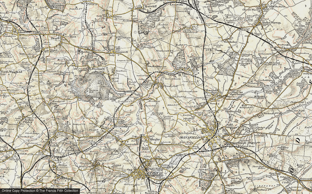 Old Map of Pleasleyhill, 1902-1903 in 1902-1903