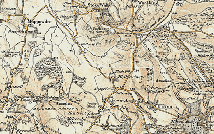 Old map of Pleck in 1897-1909
