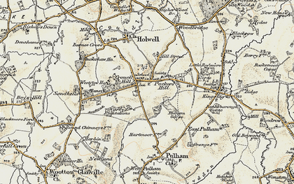 Old map of Pleck in 1899