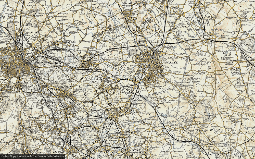 Old Map of Pleck, 1902 in 1902