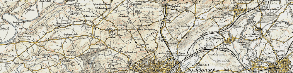 Old map of Pleckgate in 1903
