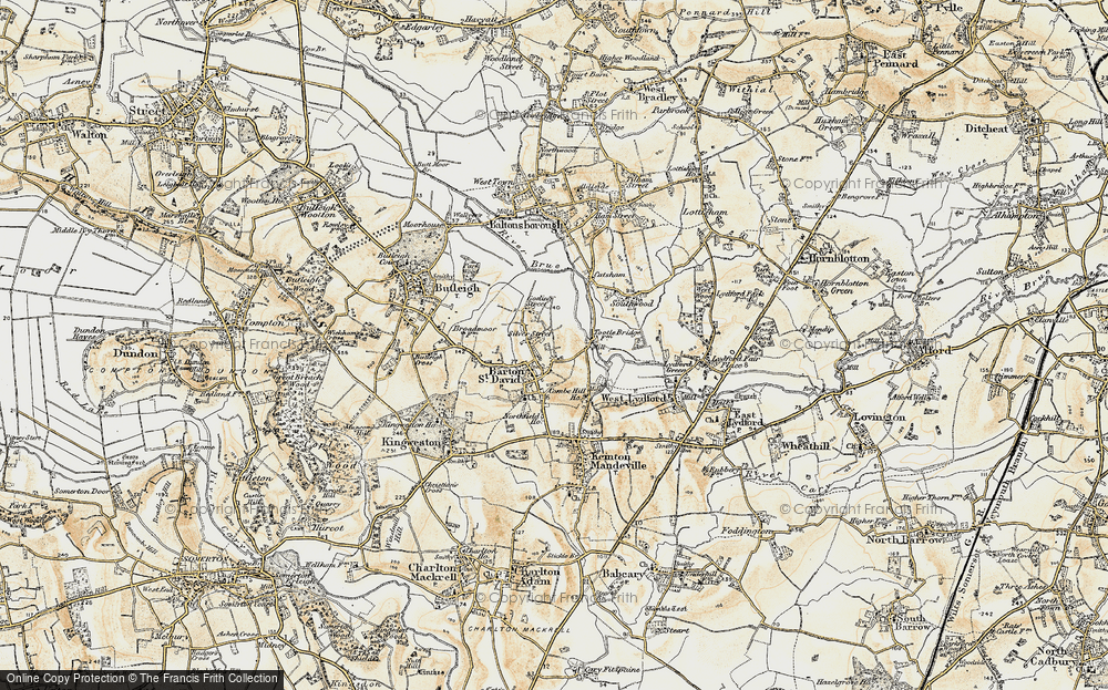 Old Map of Plot Gate, 1899 in 1899